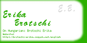 erika brotschi business card